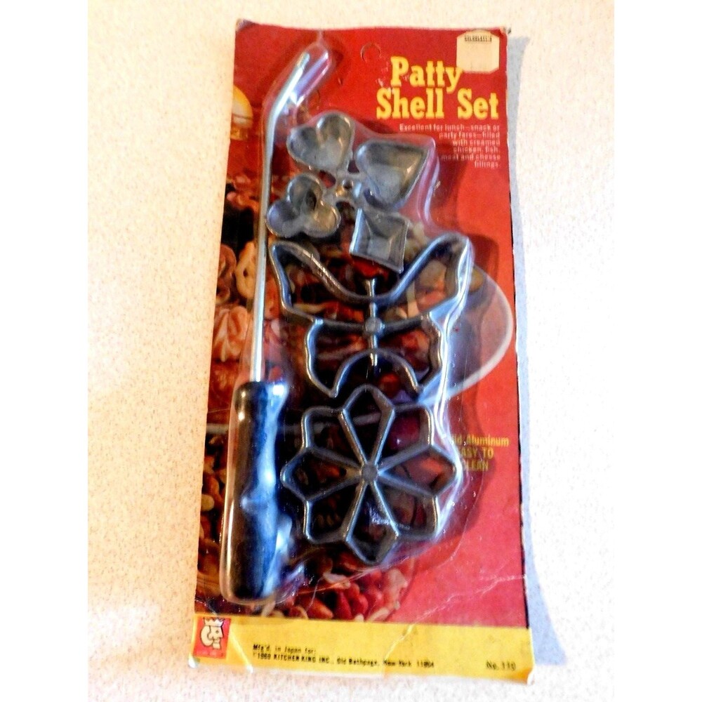 Kitchen King Inc. VINTAGE Patty Shell Set / Rosette Maker No. 110